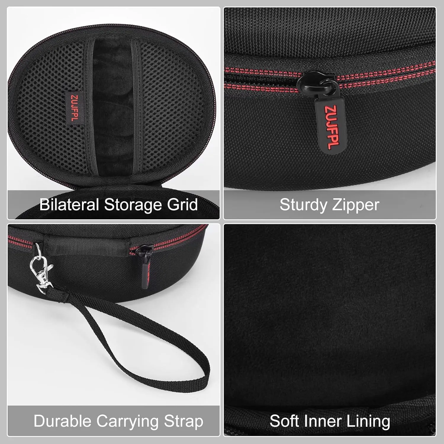 EVA Hard Case for Beats Solo3/Solo2/ Solo 4 Wireless On-Ear Headphones,Premium Travel Protective Carrying Storage Bag(Black)