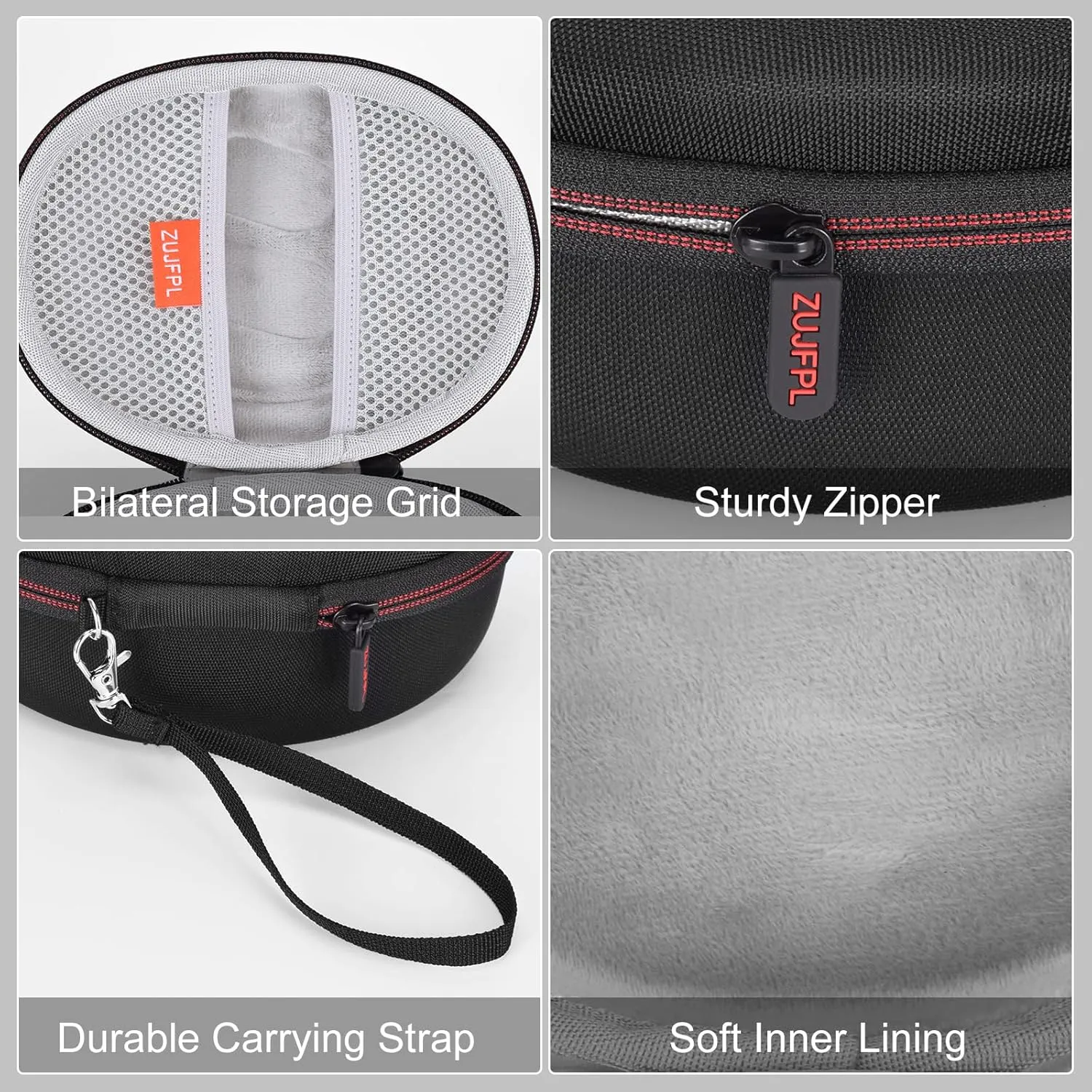 EVA Hard Case for Beats Solo3/Solo2/Beats Studio Pro Wireless On-Ear Headphones, Premium Travel Protective Carrying Storage Bag - Grey