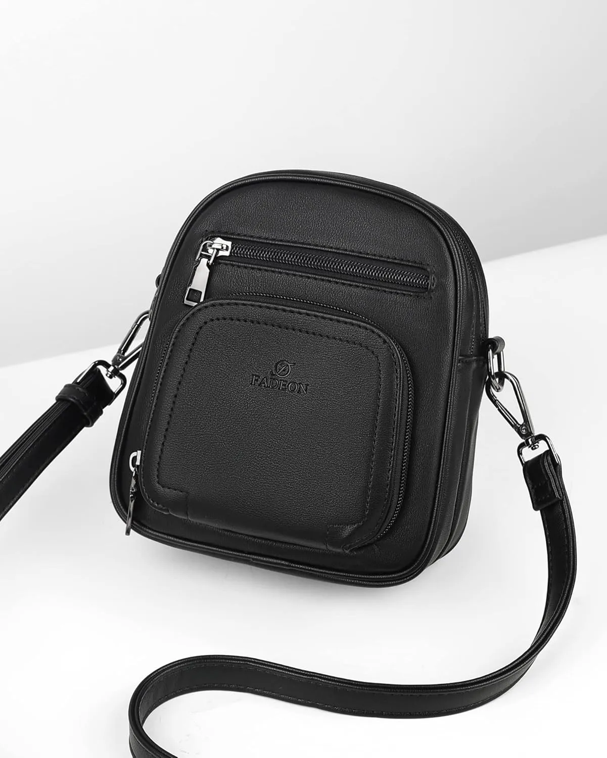 FADEON Small Purses for Women Crossbody Bags, Designer PU Leather Mini Cross Body Purse Travel Shoulder Bag Card Slots