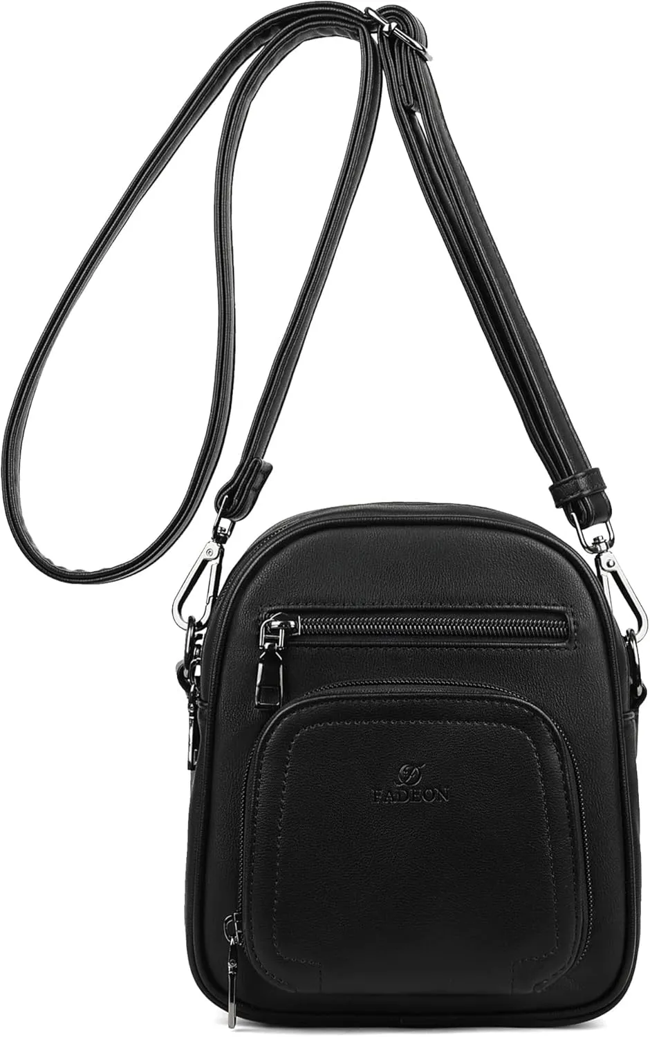 FADEON Small Purses for Women Crossbody Bags, Designer PU Leather Mini Cross Body Purse Travel Shoulder Bag Card Slots