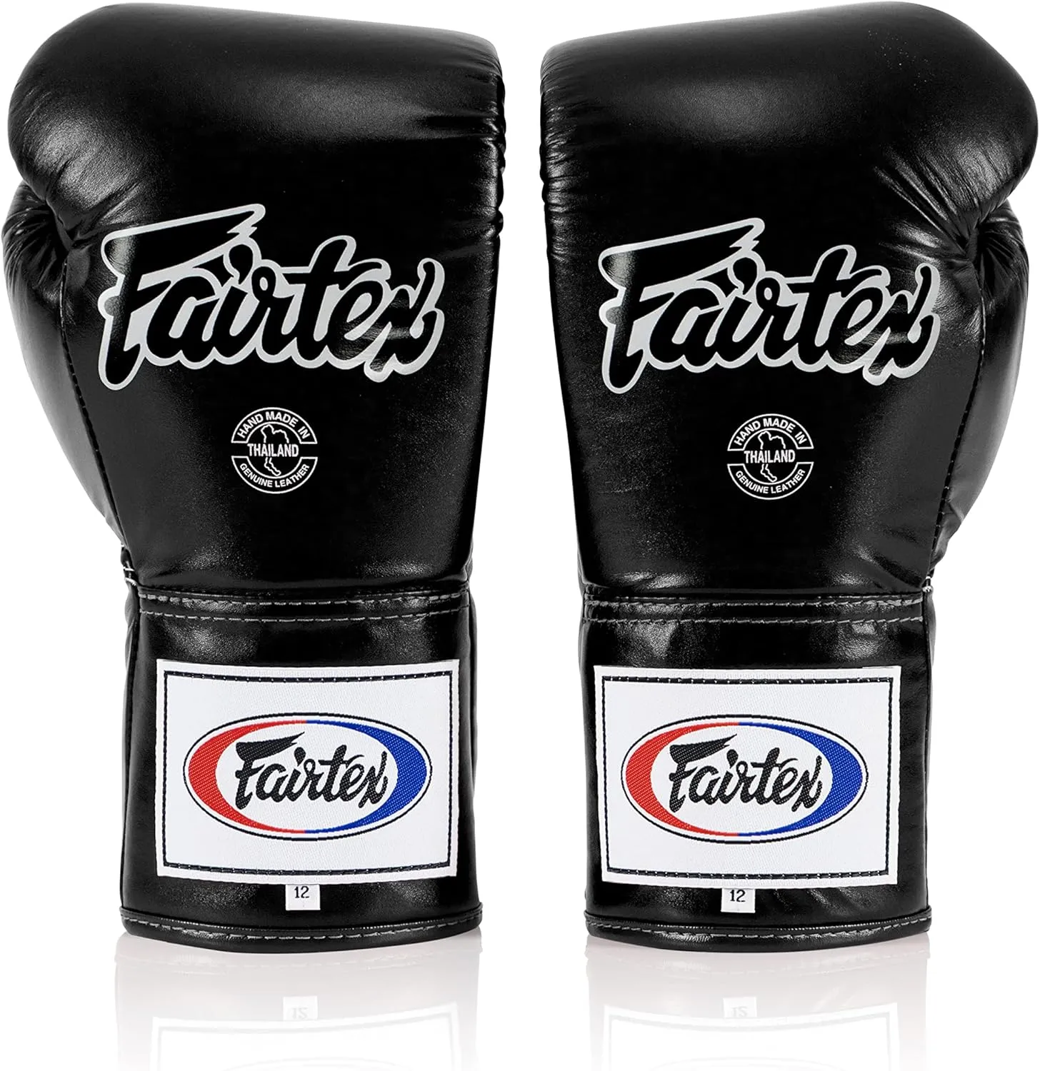 Fairtex BGL6 Handmade Leather Gloves| Optimal fist Closure with a Locked-Thumb Design| Premium Leather |Triple-Layered Foam |Lace-up Closure. Ideal for Boxing, MMA, and Kickboxing.