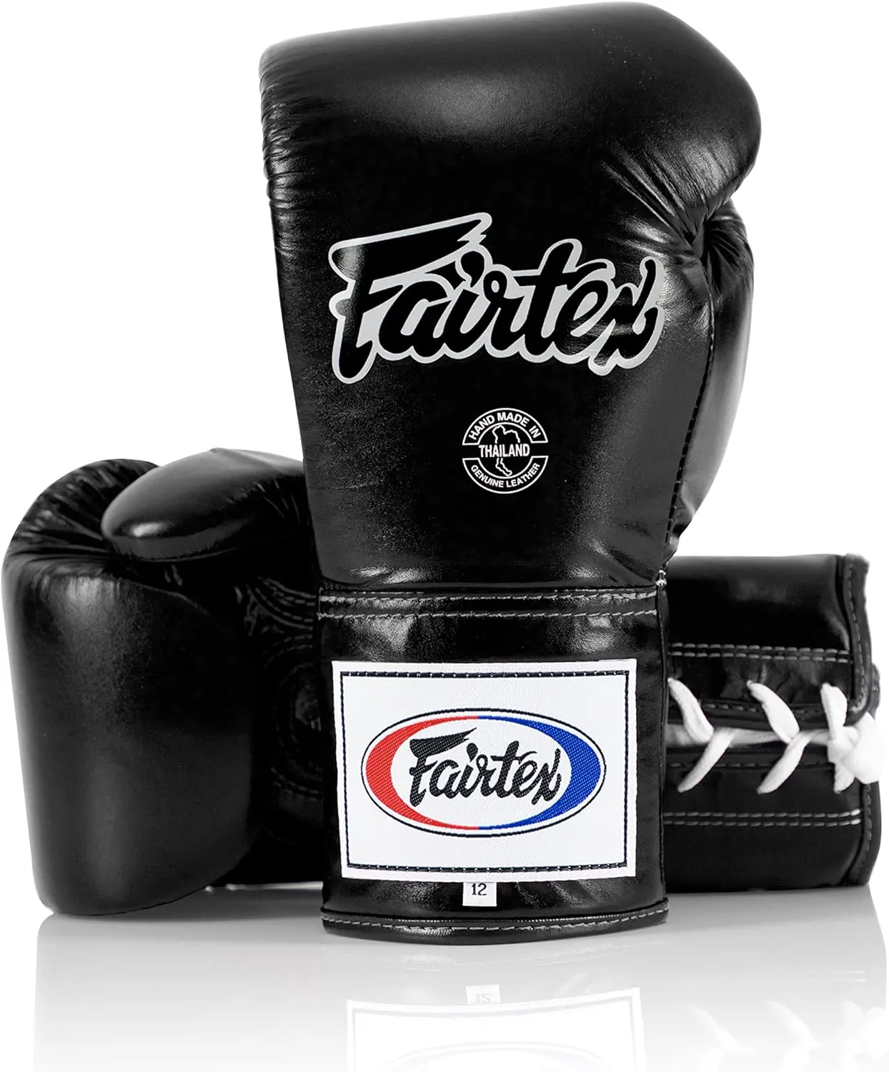 Fairtex BGL6 Handmade Leather Gloves| Optimal fist Closure with a Locked-Thumb Design| Premium Leather |Triple-Layered Foam |Lace-up Closure. Ideal for Boxing, MMA, and Kickboxing.