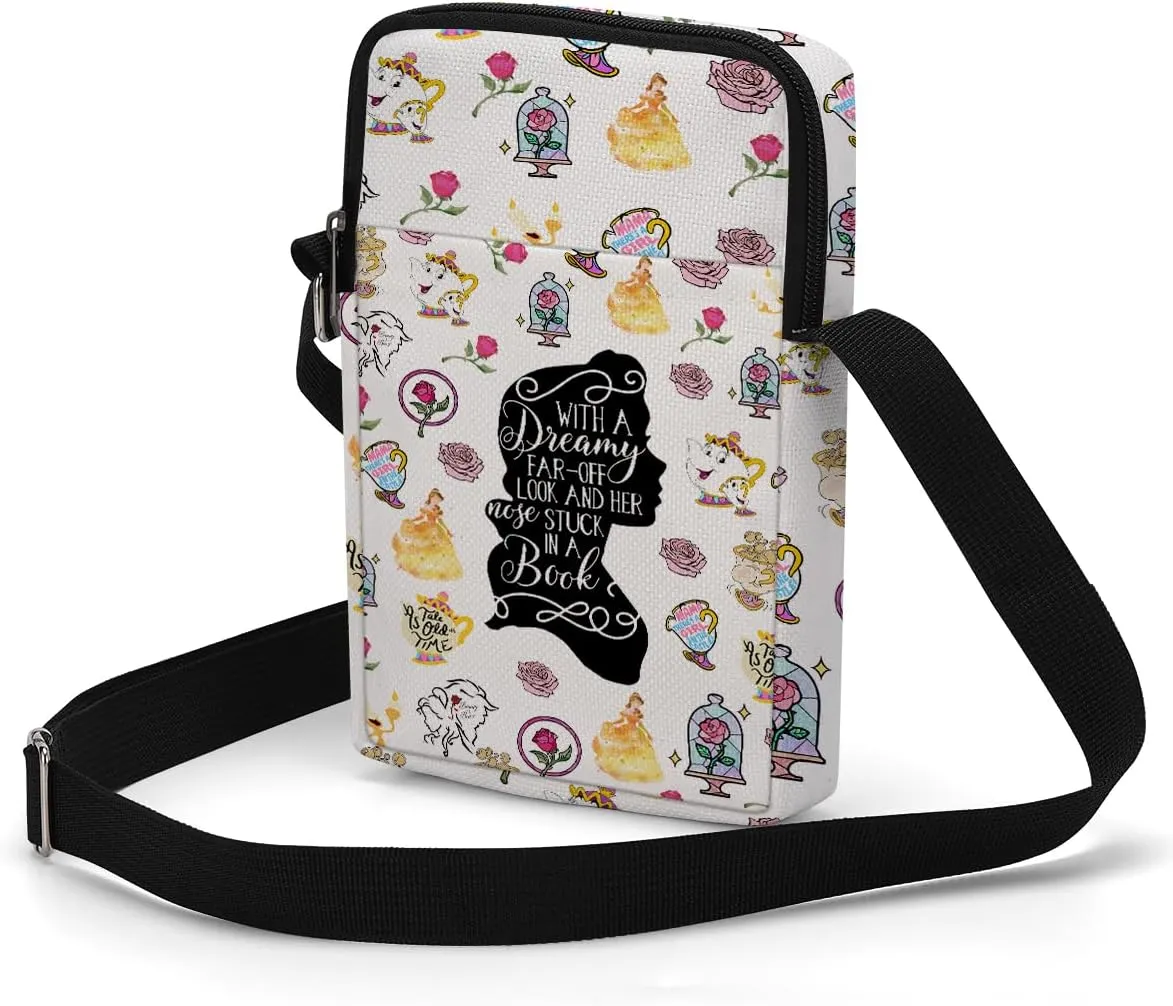 Fantasy Novel Cross Body Bag Magic Mouse Wizard Stuff Phone Bag Book Lovers Gifts Preppy Anime Shoulder Bag