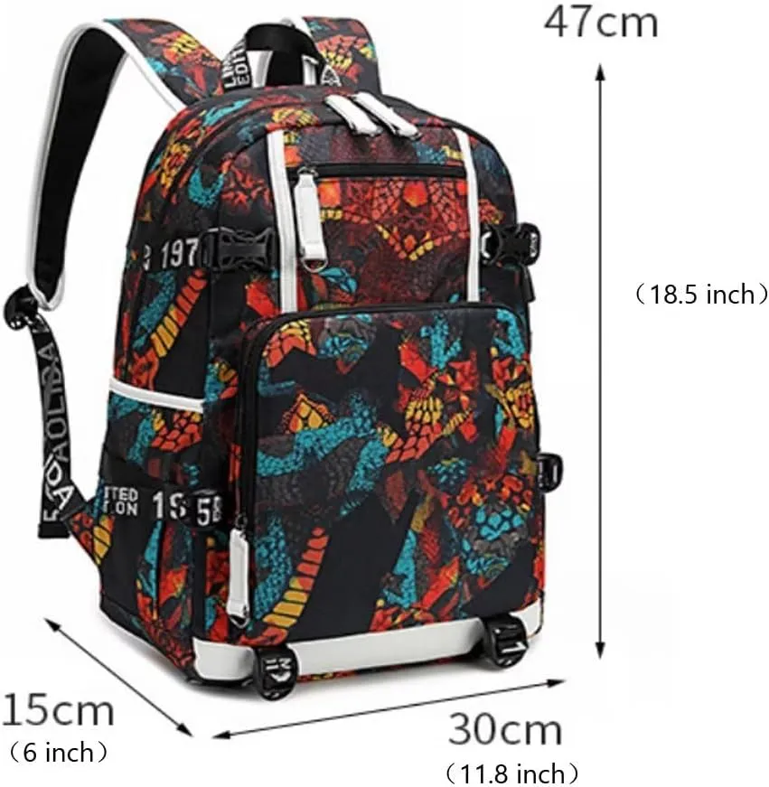 FANwenfeng Basketball Player Iverson Multifunction Backpack Travel Daypack Fans Bag (Style 6)