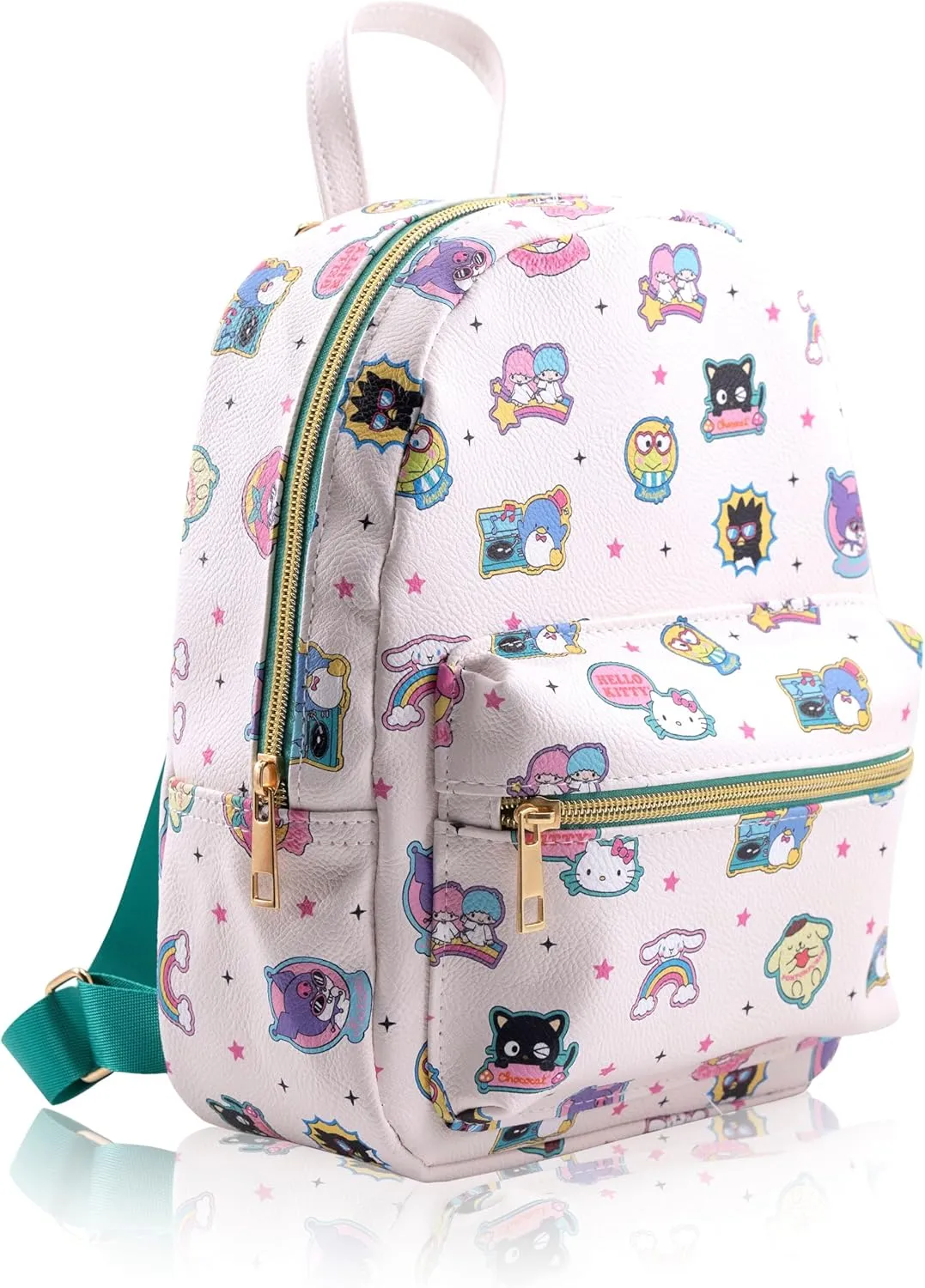 Fast Forward Sanrio Hello Kitty Backpack for Women, Men, Unisex | Cute PU Leather 10" Mini Backpack Purse Shoulder Bag | Accessories