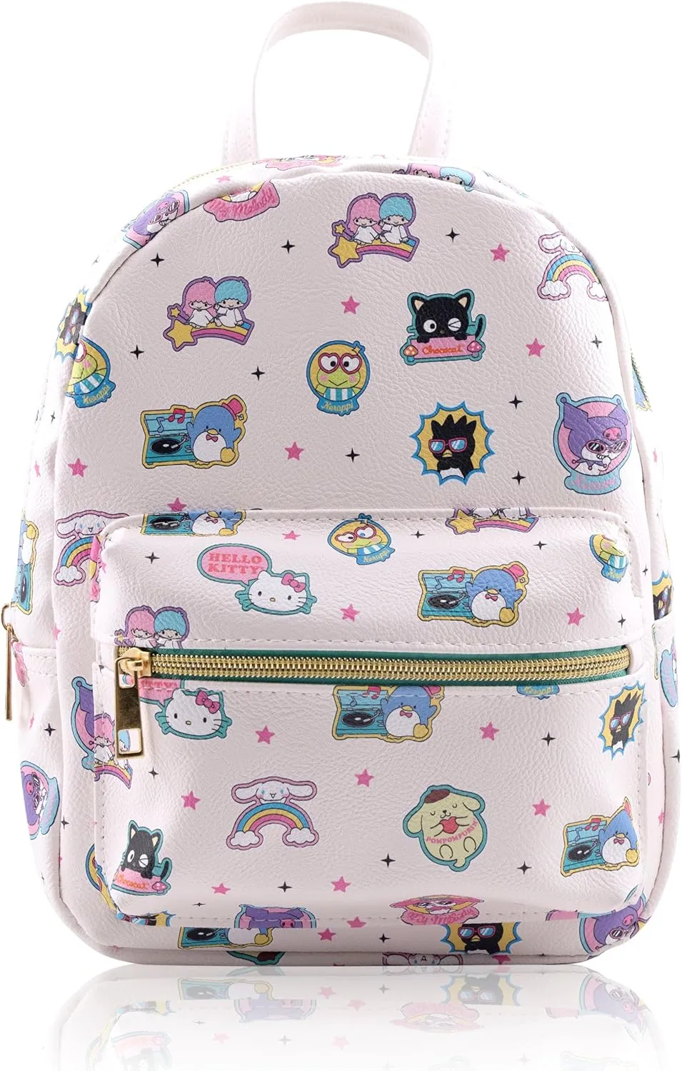 Fast Forward Sanrio Hello Kitty Backpack for Women, Men, Unisex | Cute PU Leather 10" Mini Backpack Purse Shoulder Bag | Accessories