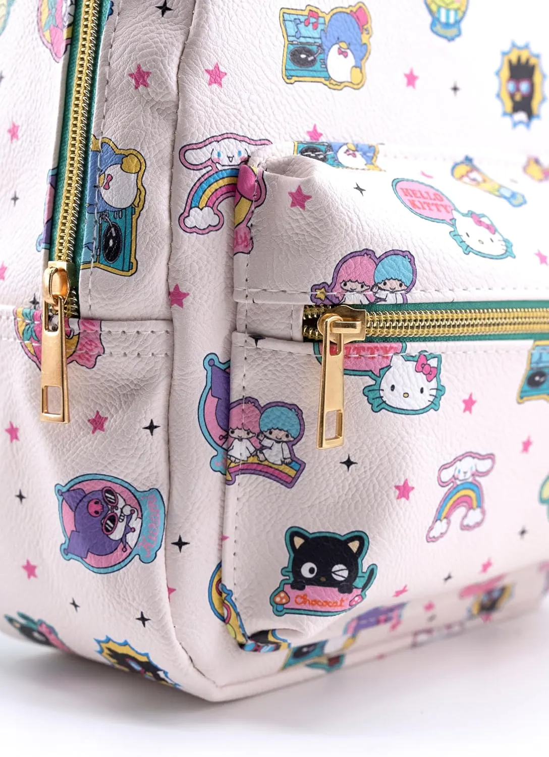 Fast Forward Sanrio Hello Kitty Backpack for Women, Men, Unisex | Cute PU Leather 10" Mini Backpack Purse Shoulder Bag | Accessories
