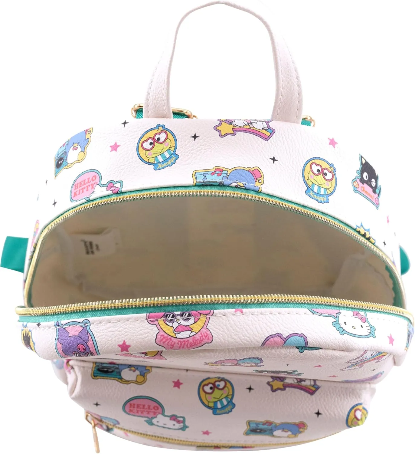 Fast Forward Sanrio Hello Kitty Backpack for Women, Men, Unisex | Cute PU Leather 10" Mini Backpack Purse Shoulder Bag | Accessories
