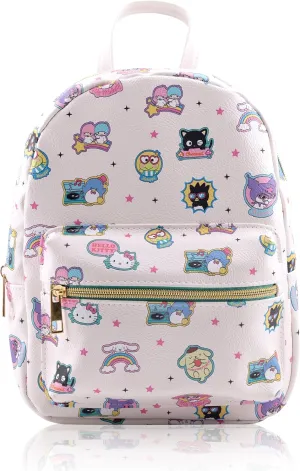 Fast Forward Sanrio Hello Kitty Backpack for Women, Men, Unisex | Cute PU Leather 10" Mini Backpack Purse Shoulder Bag | Accessories