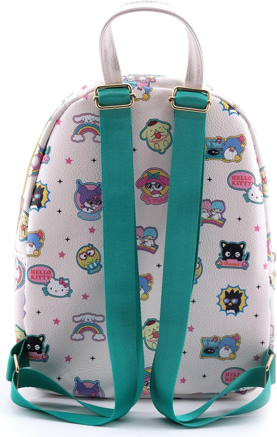Fast Forward Sanrio Hello Kitty Backpack for Women, Men, Unisex | Cute PU Leather 10" Mini Backpack Purse Shoulder Bag | Accessories