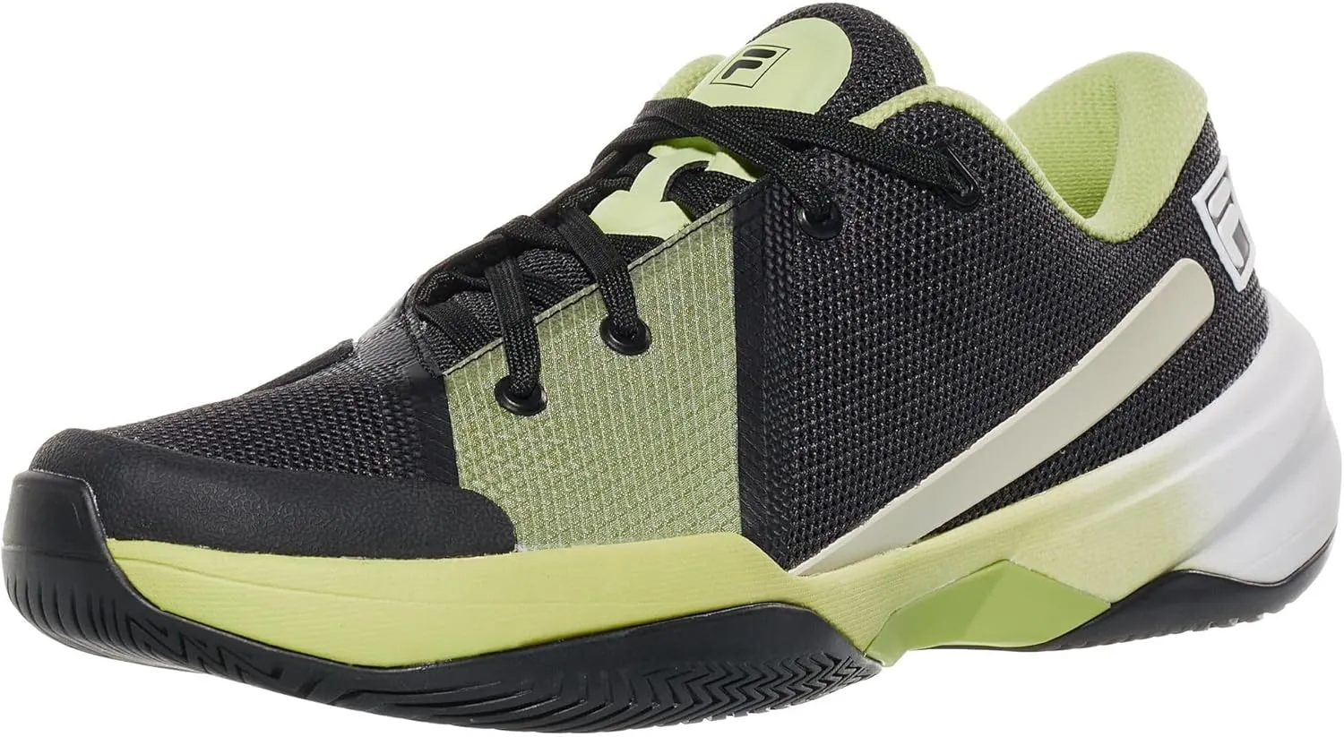 Fire Ace Mens Tennis Shoes - Black/Lime/Gard/D Medium / 10.5