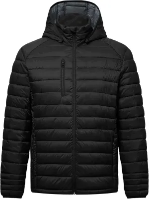fit space Men's Insulated Synthetic Down Puffer Jacket Winter Warm Coat Quilted Water Resistant Packable Hiking Camping