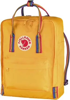Fjällräven Kånken Rainbow Warm Yellow/Rainbow Pattern One Size