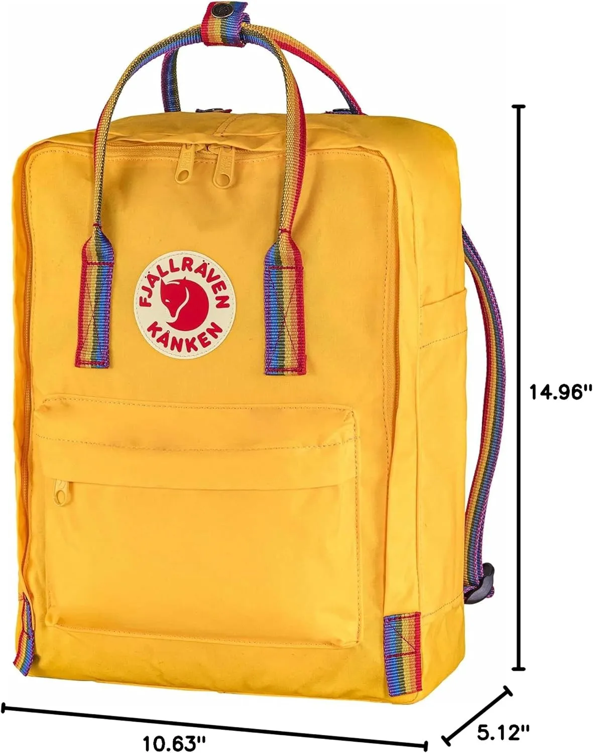 Fjällräven Kånken Rainbow Warm Yellow/Rainbow Pattern One Size