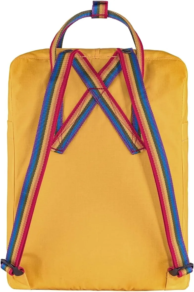 Fjällräven Kånken Rainbow Warm Yellow/Rainbow Pattern One Size