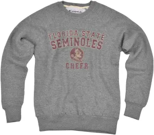 Florida State University Distressed Cheerleading Unisex Adult Slim Fit Crewneck Sweatshirt
