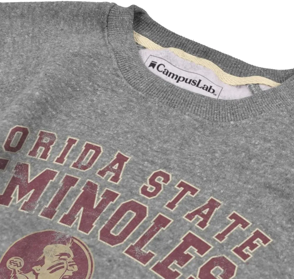 Florida State University Distressed Cheerleading Unisex Adult Slim Fit Crewneck Sweatshirt
