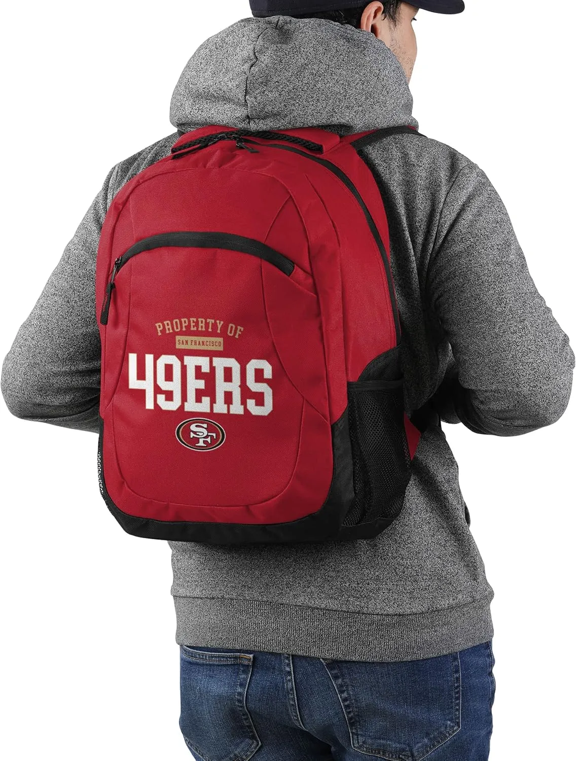 FOCO San Francisco 49ers NFL Property Of Action Backpack