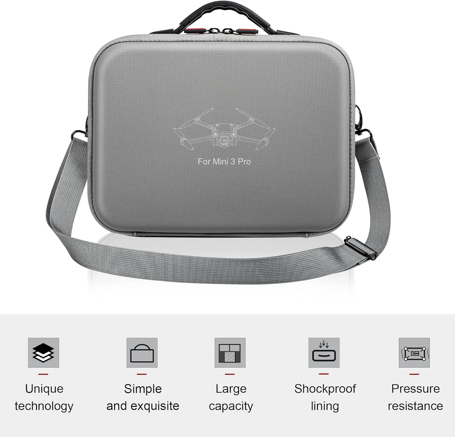 For DJI Mini 3 Pro Drone Portable Storage Bag Travel Bag Handbag DJI Mini 3 PRO Case Accessory Case (1110888, DJI Mini 3 PRO)