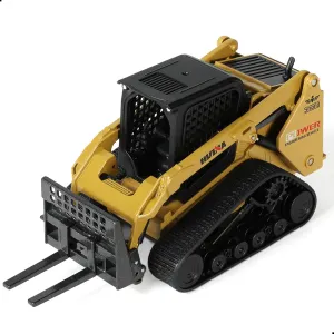 Forklift Construction Toys, 1/50 Die-cast Scale All Metal Mini Construction Vehicle Fork Truck, Collection Forklift Desk Decoration Toy Gift for Kids Adult -Yellow
