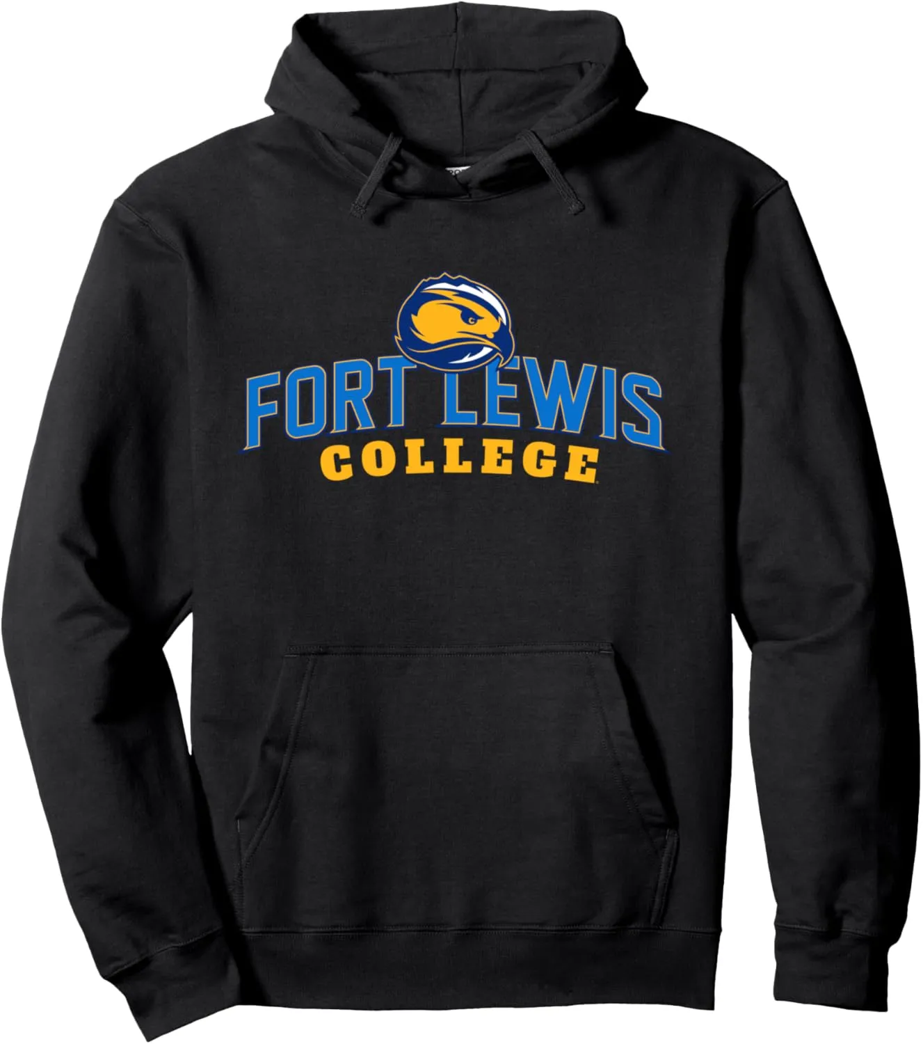 Fort Lewis College FLC Skyhawks Stacked Pullover Hoodie