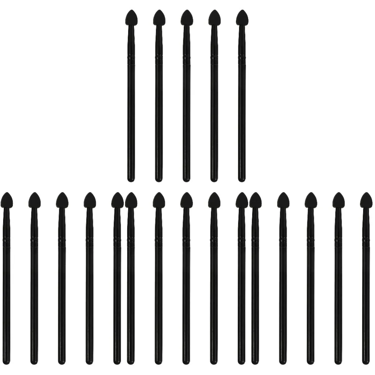 FRCOLOR 20pcs Creative Silicone Facial Makeup Brush Versatile Eyeshadow Applicators for Daily Use Easy to Clean for Makeup Beginners and Enthusiasts All Design