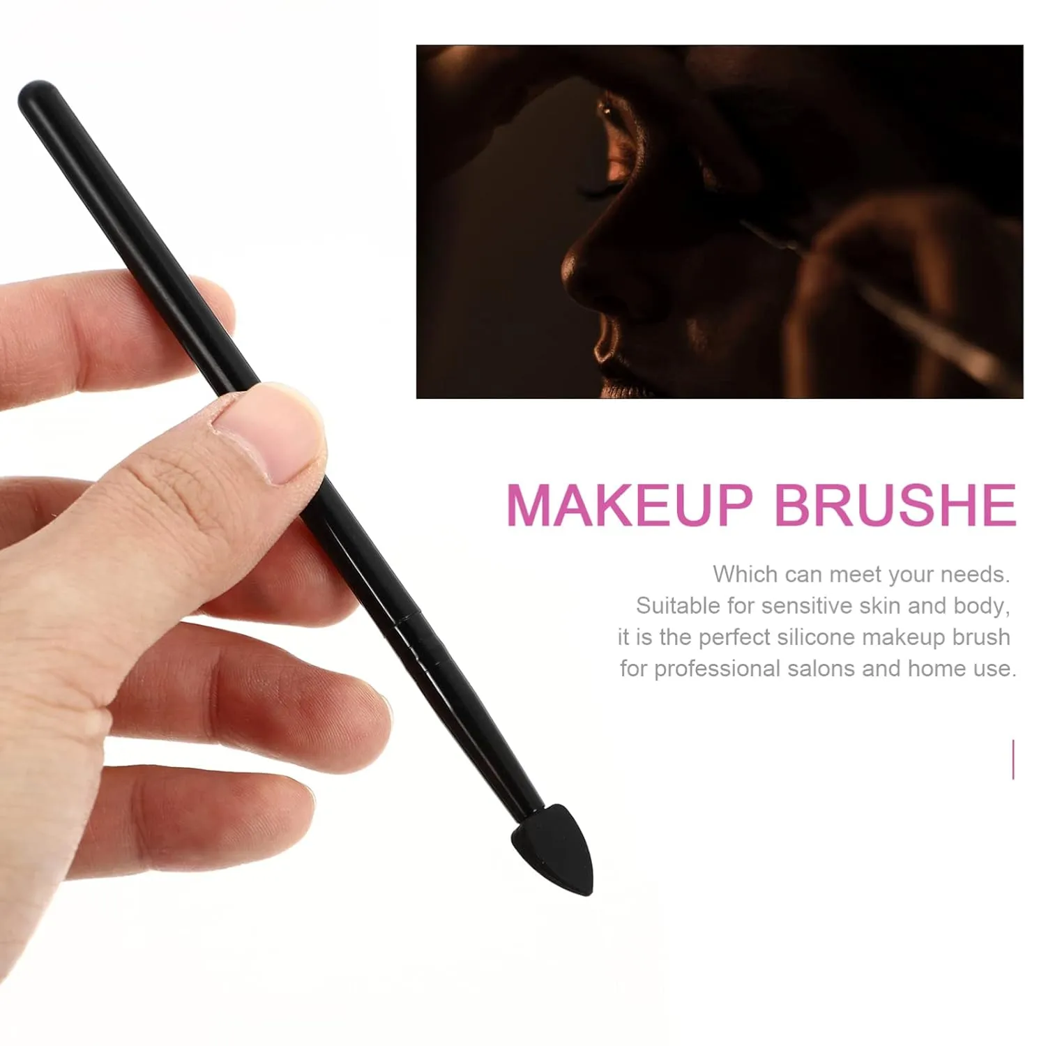 FRCOLOR 20pcs Creative Silicone Facial Makeup Brush Versatile Eyeshadow Applicators for Daily Use Easy to Clean for Makeup Beginners and Enthusiasts All Design