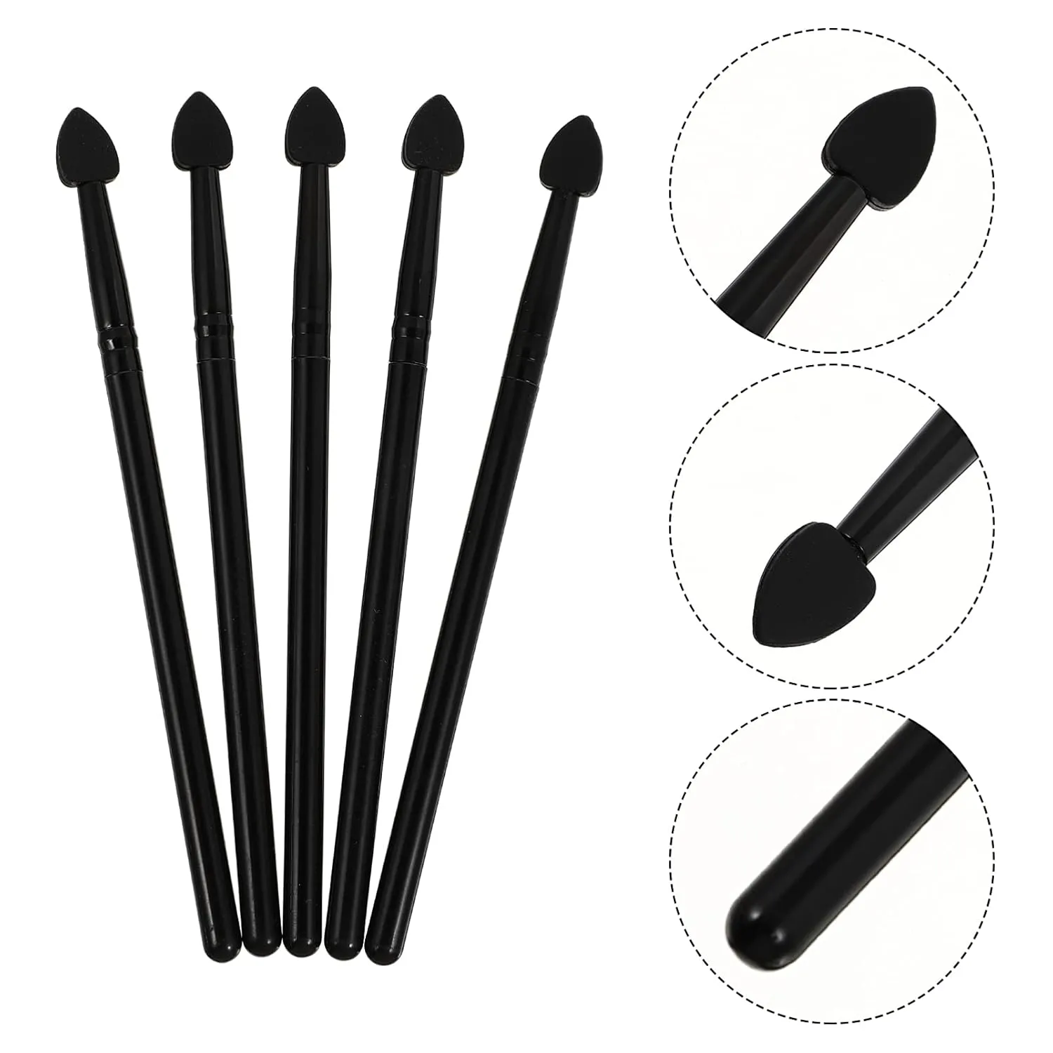 FRCOLOR 20pcs Creative Silicone Facial Makeup Brush Versatile Eyeshadow Applicators for Daily Use Easy to Clean for Makeup Beginners and Enthusiasts All Design