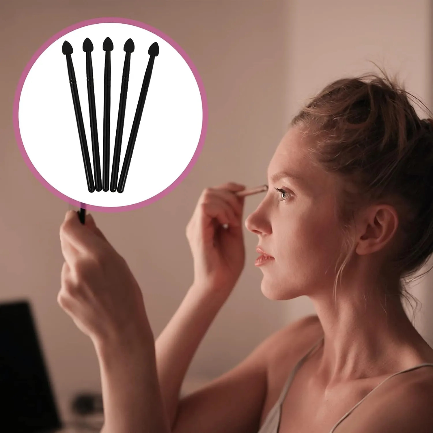 FRCOLOR 20pcs Creative Silicone Facial Makeup Brush Versatile Eyeshadow Applicators for Daily Use Easy to Clean for Makeup Beginners and Enthusiasts All Design