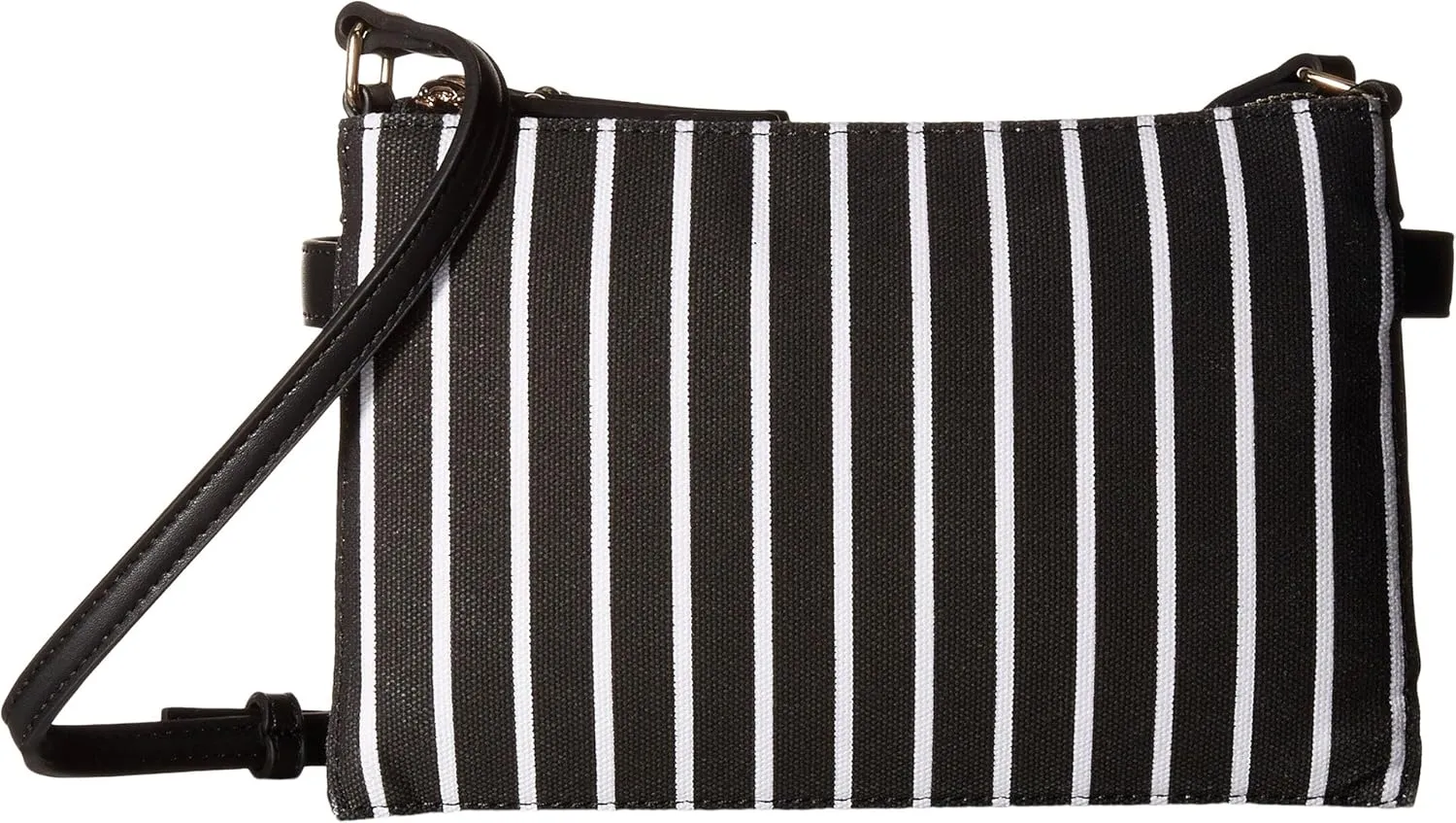 French Connection Women's Reese Trio Crossbody Black Stripe One Size