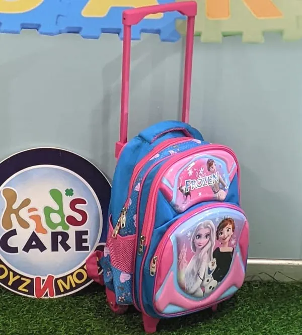 Frozen Elsa & Anna Themed School Trolley Bag for Kindergarten Kids (T14115)
