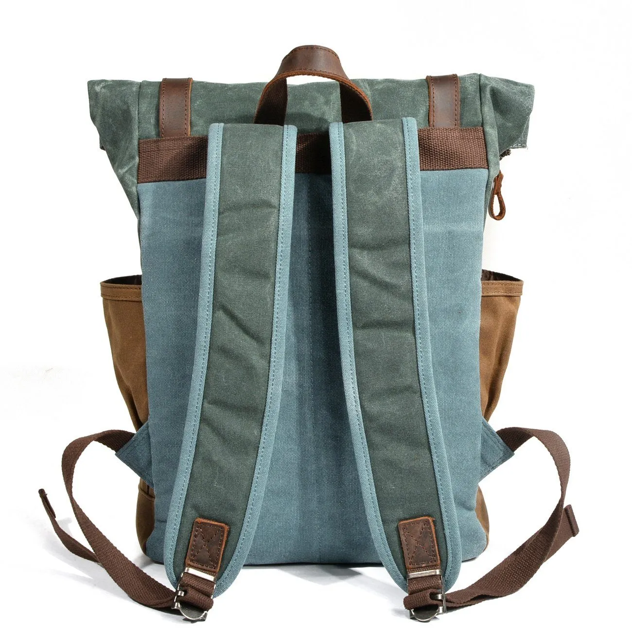 Functional Waxed Canvas Roll Top Backpack for All Occasions