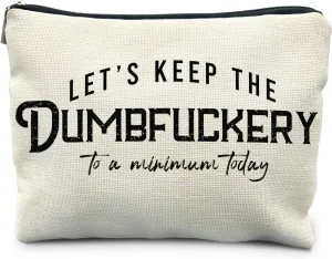 Funny Makeup Bag - Bad Assed & Cool Gifts for Coworkers & Women - Sarcastic & Gag Gifts - Humor Cosmetic Toiletry Bag