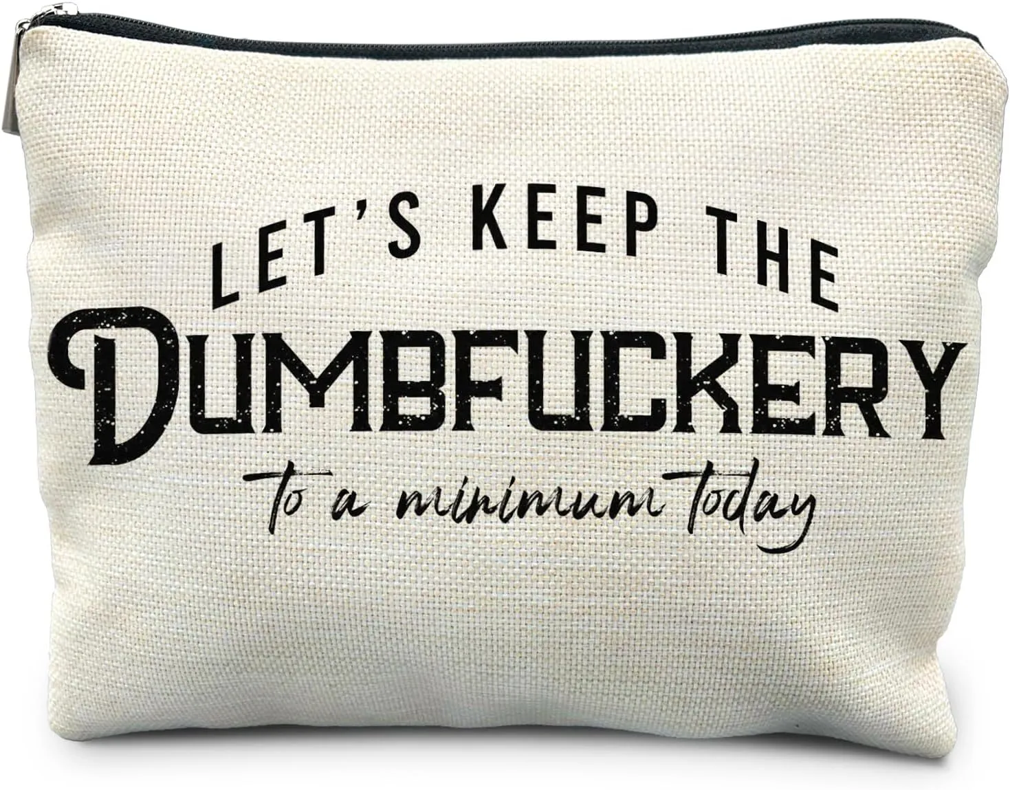 Funny Makeup Bag - Bad Assed & Cool Gifts for Coworkers & Women - Sarcastic & Gag Gifts - Humor Cosmetic Toiletry Bag