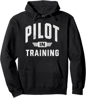 Future Pilot In Training Flight School Aviation Student Pullover Hoodie