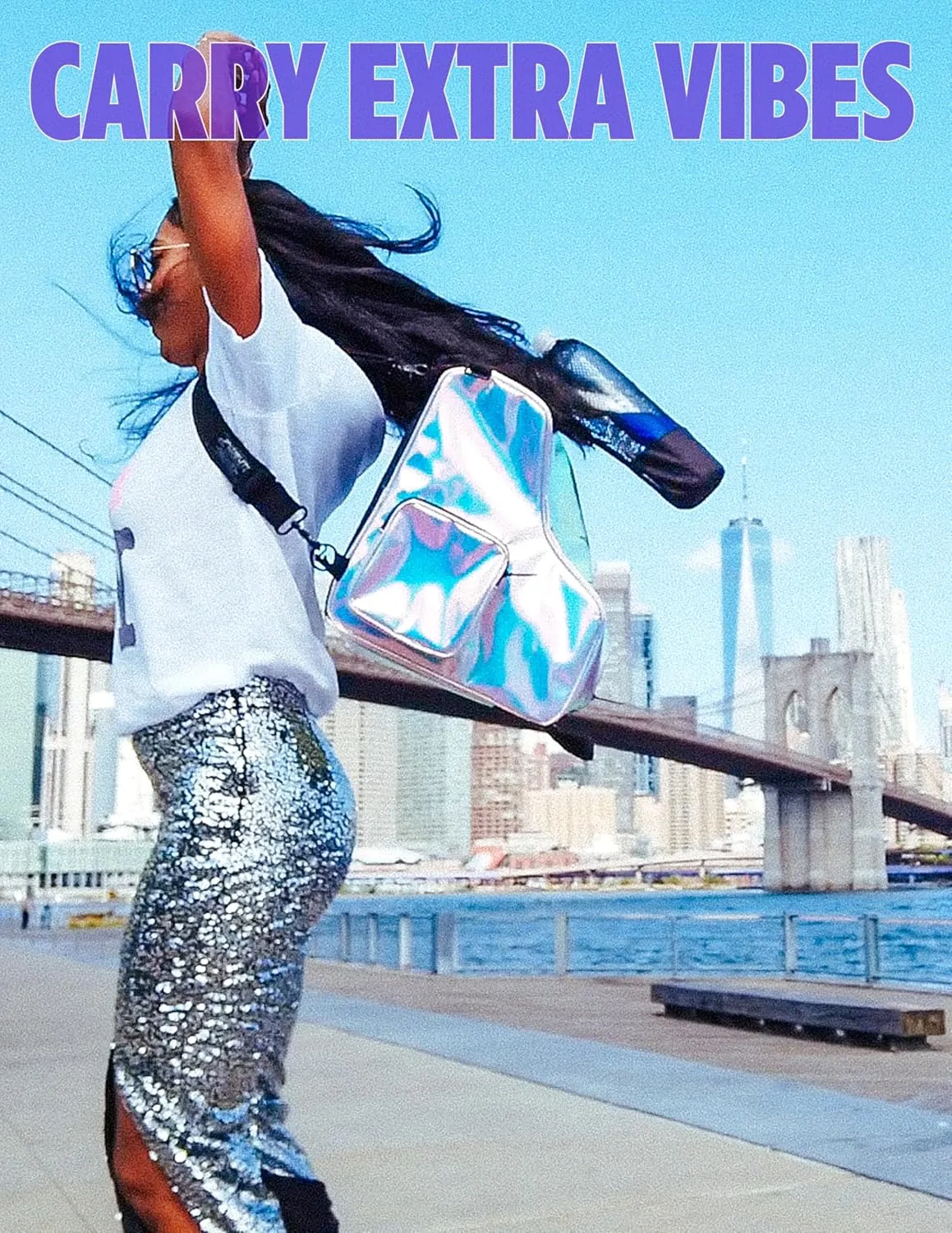 Fydelity- Retro Cute Roller Skate Bag for Women, Converts into Roller Skates Backpack –Heavy Duty Roller Skating Bag Fits Mens Ice Skate, Boys Inline Skates, Girls Figure Skates