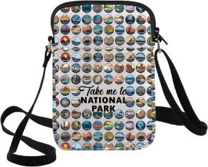 G2TUP America National Park Crossbody Bag National Park Trip Gift Take Me To National Park Shoulder Bag National Park Merch
