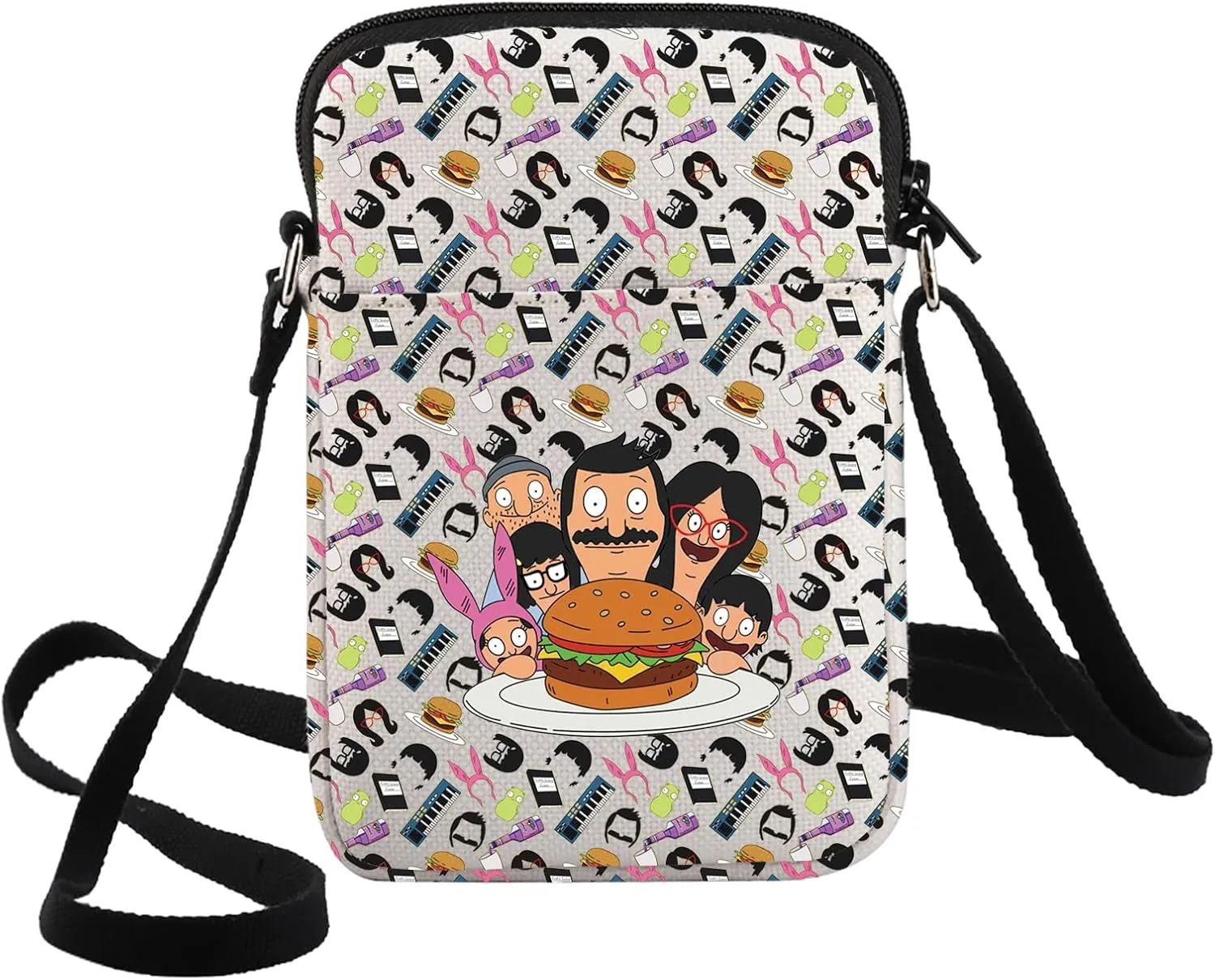 G2TUP Bob's Family Crossbody Bag Bobs & Gene & Louise & Tina Fans Gifts Louise Family Shoulder Bag Family Merch