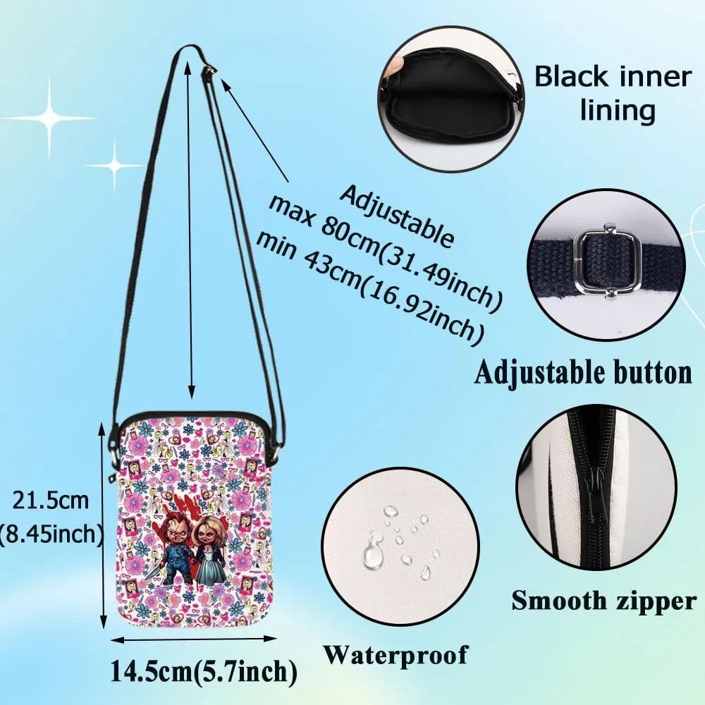 G2TUP Killer Doll Crossbody Bag Evil Doll Fans Gift Horror Shoulder Bag Murderous Toy Merchandise