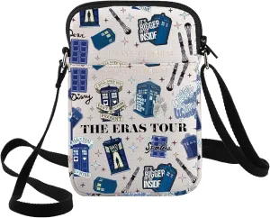 G2TUP Police Box Crossbody Bag Williams‌ & Rose Tyler Fans Gift Policeman Boxes Tour Shoulder Bag Doctor Theme Merchandise