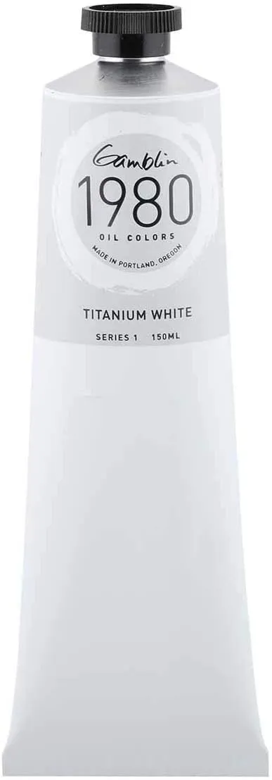 Gamblin Titanium White 1980 Oil 150Ml, 5.27 Fl Oz (Pack of 1)