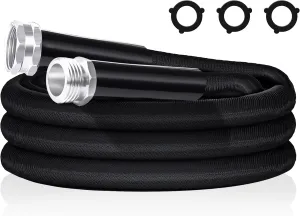 Garden Hose, Flexible Lightweight Water Hose, Burst & Crush Resistant, Ideal for All-Season Outdoor Use, Kink & Tangle Free, Rust Proof - 2025 Upgraded Model (5 FT)