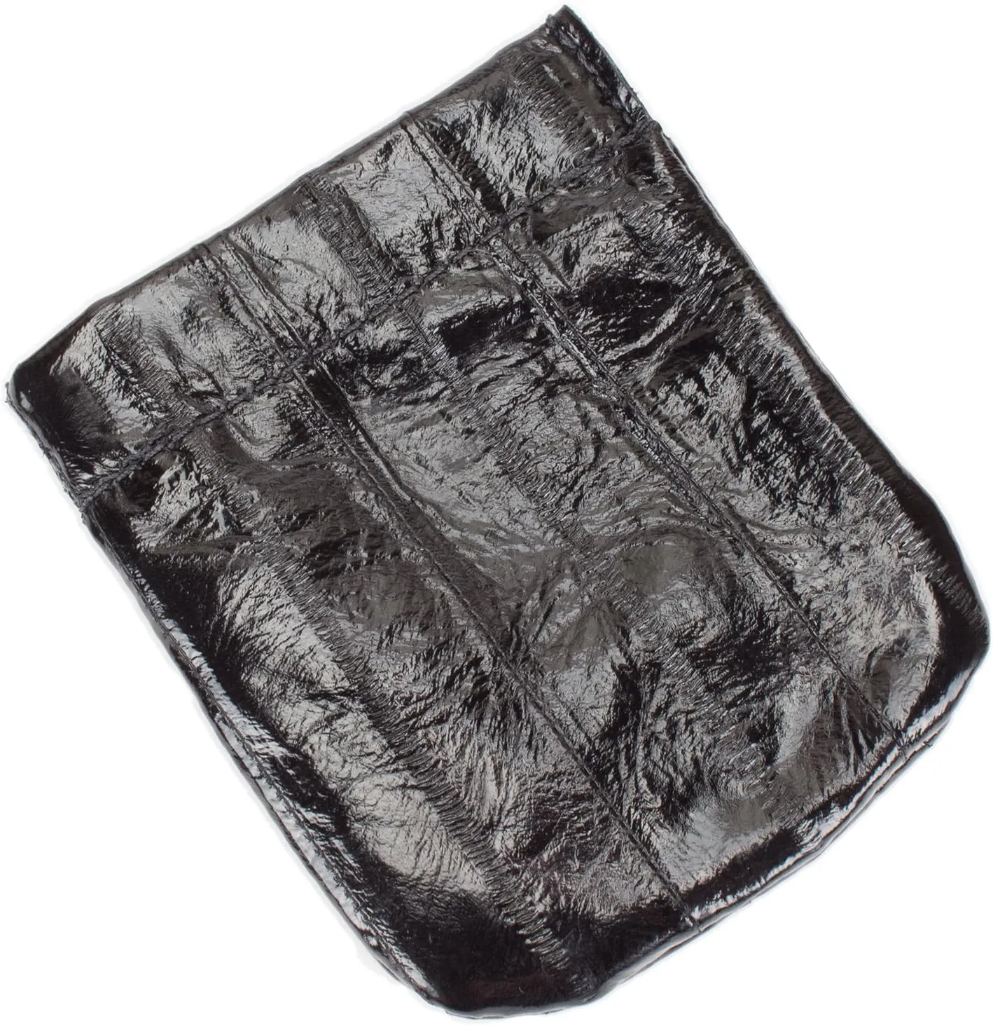 Genuine Eel Skin Leather Spring Loaded Coin Pouch