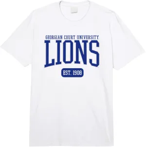 Georgian Court University Lions Est. Date Comfort Colors Adult Heavyweight T-shirt