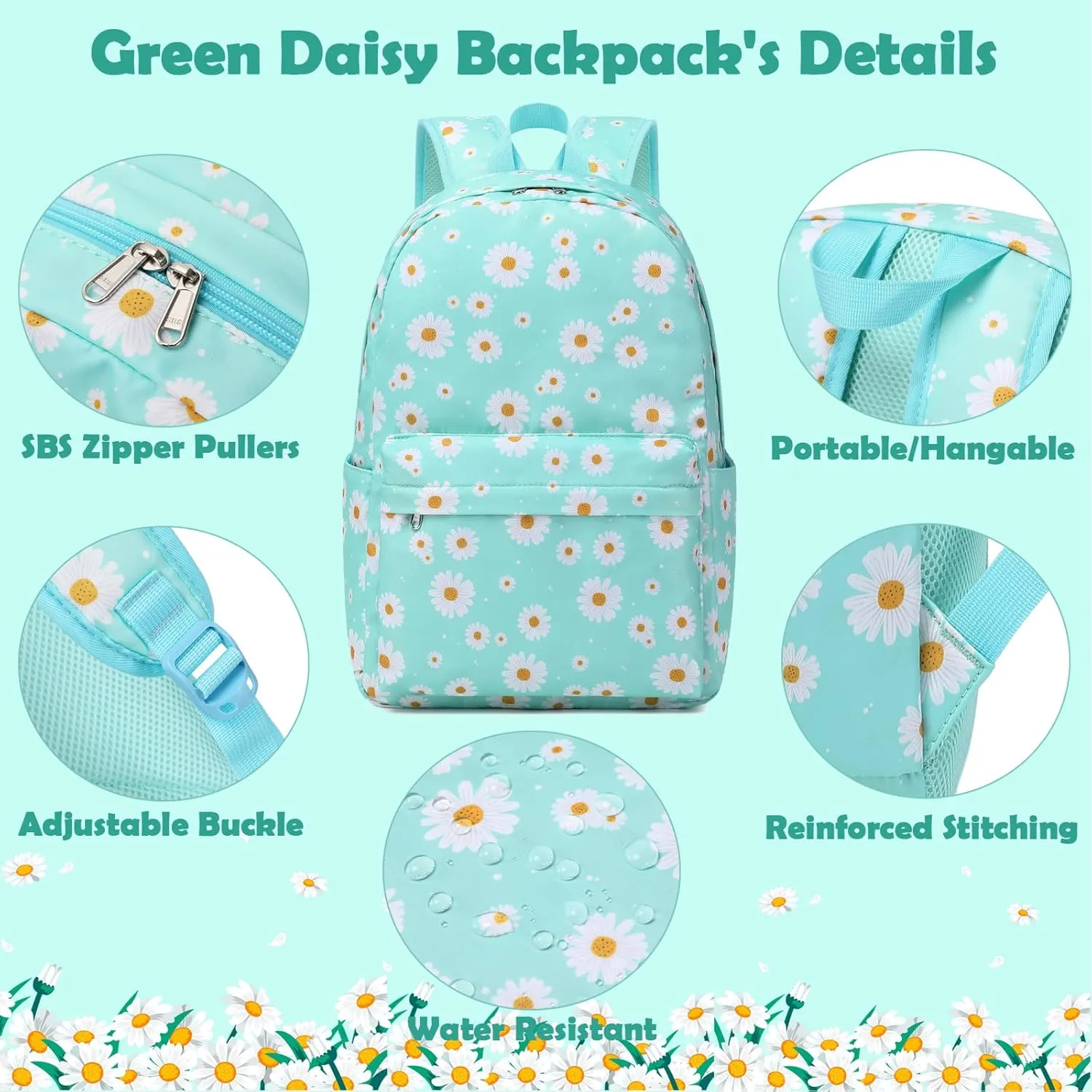 Girls Boys Backpack with Lunch Box Pencil Case for Elementary, 3 in 1 Large Capacity Kids Backpack for School Girls Boys
