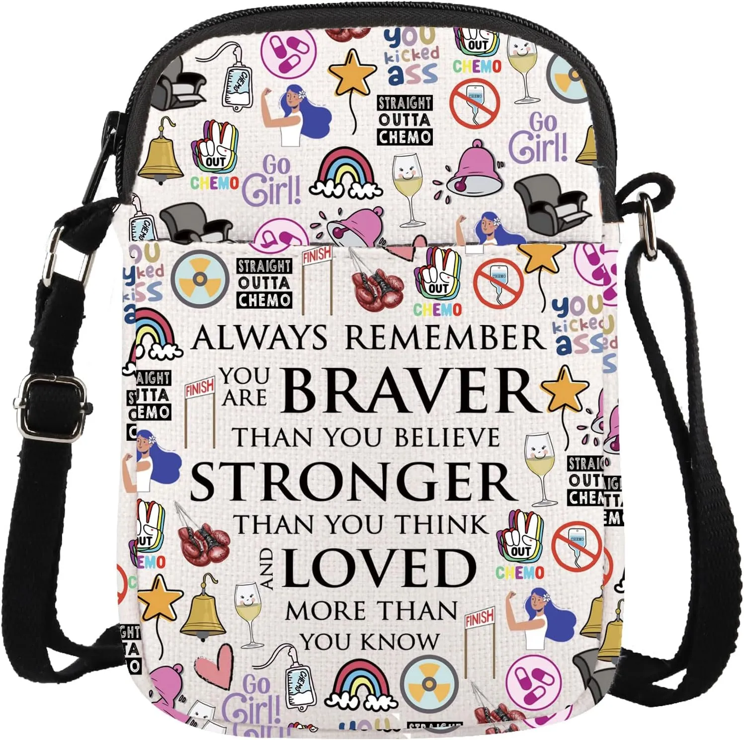 GJTIM Chemo Gift Chemotherapy Treatment Gift Chemo Recovery Gift Chemo Care Package Chemo Crossbody Bag
