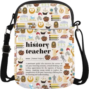 GJTIM Social Studies Gift History Major Graduation Gift Teacher Appreciation Gift History Teacher Crossbody Bag