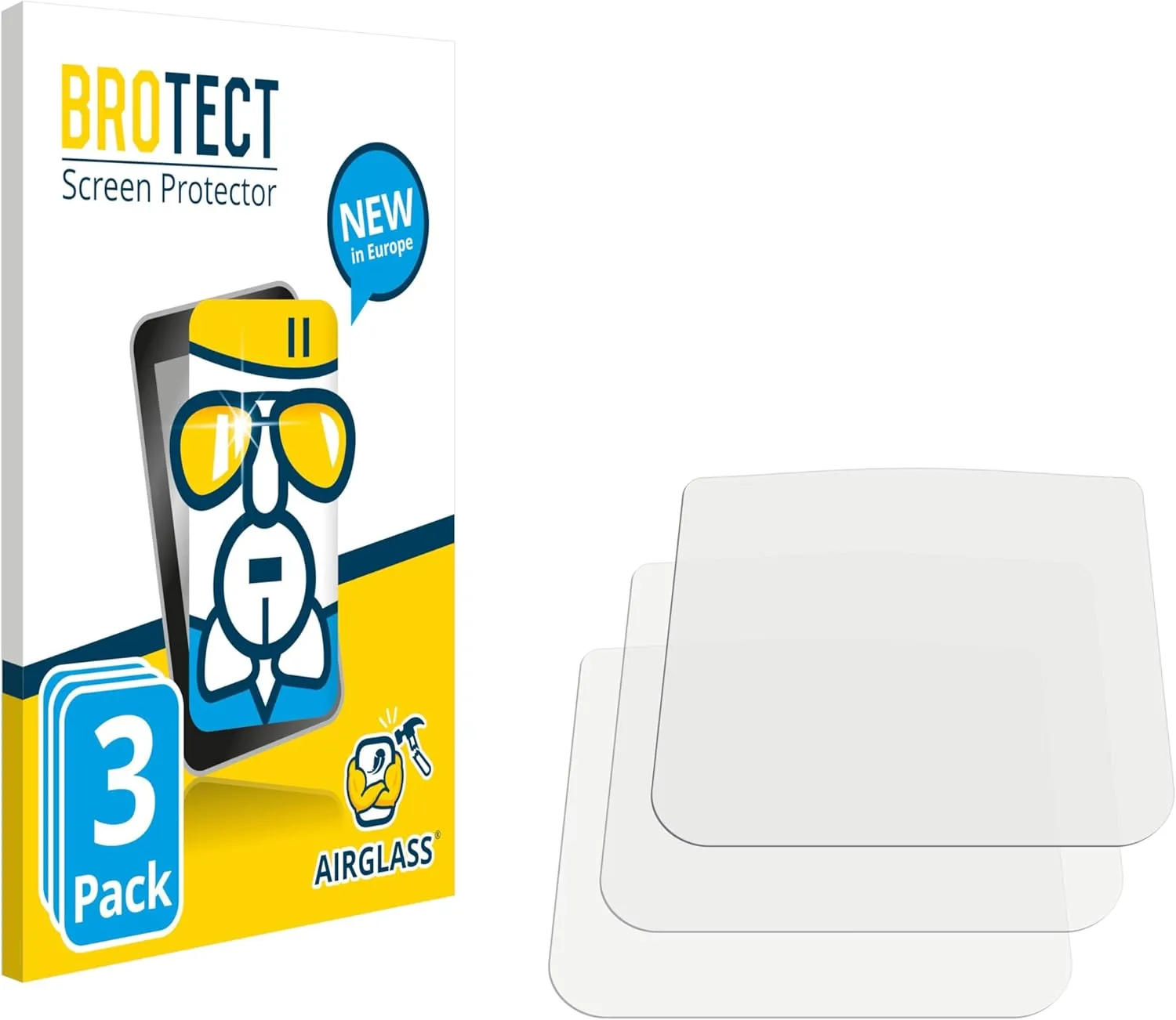Glass Screen Protector Film Compatible with Motocaddy S1 Electric Trolley (2022) (3 Pack) - Glass-Foil Protection [Scratch Resistant]
