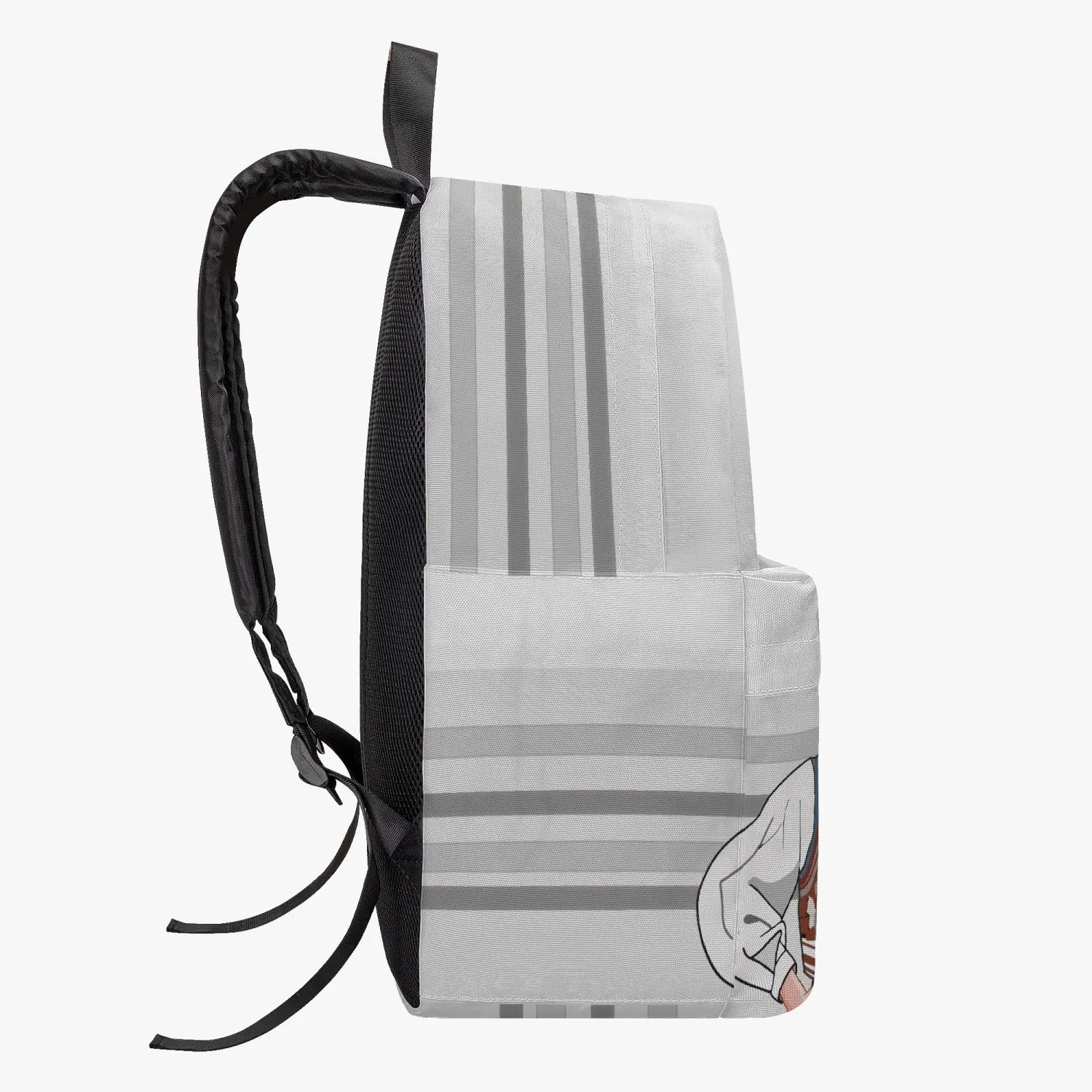 GLOBAL FREEDOM UNITED© Men Croatia & Germany GREY All-over-print Canvas Backpack