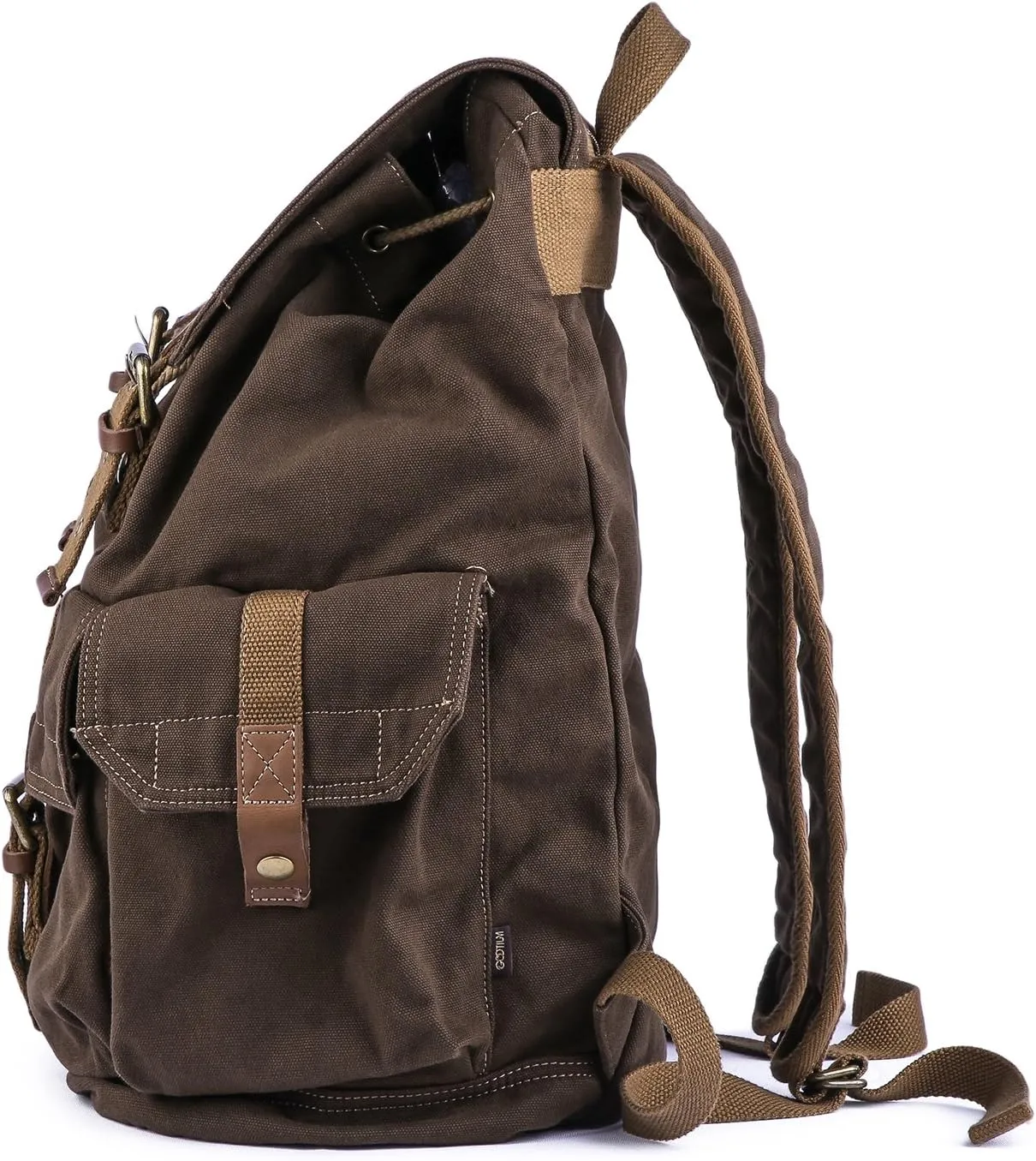 Gootium 21101CF Specially High Density Thick Canvas Backpack Rucksack,Coffee
